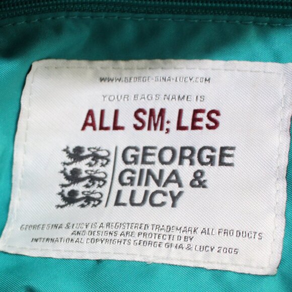 George Gina & Lucy All Sm; Les Maroon Plum Canvas Nylon RFID Satchel - Picture 10 of 11